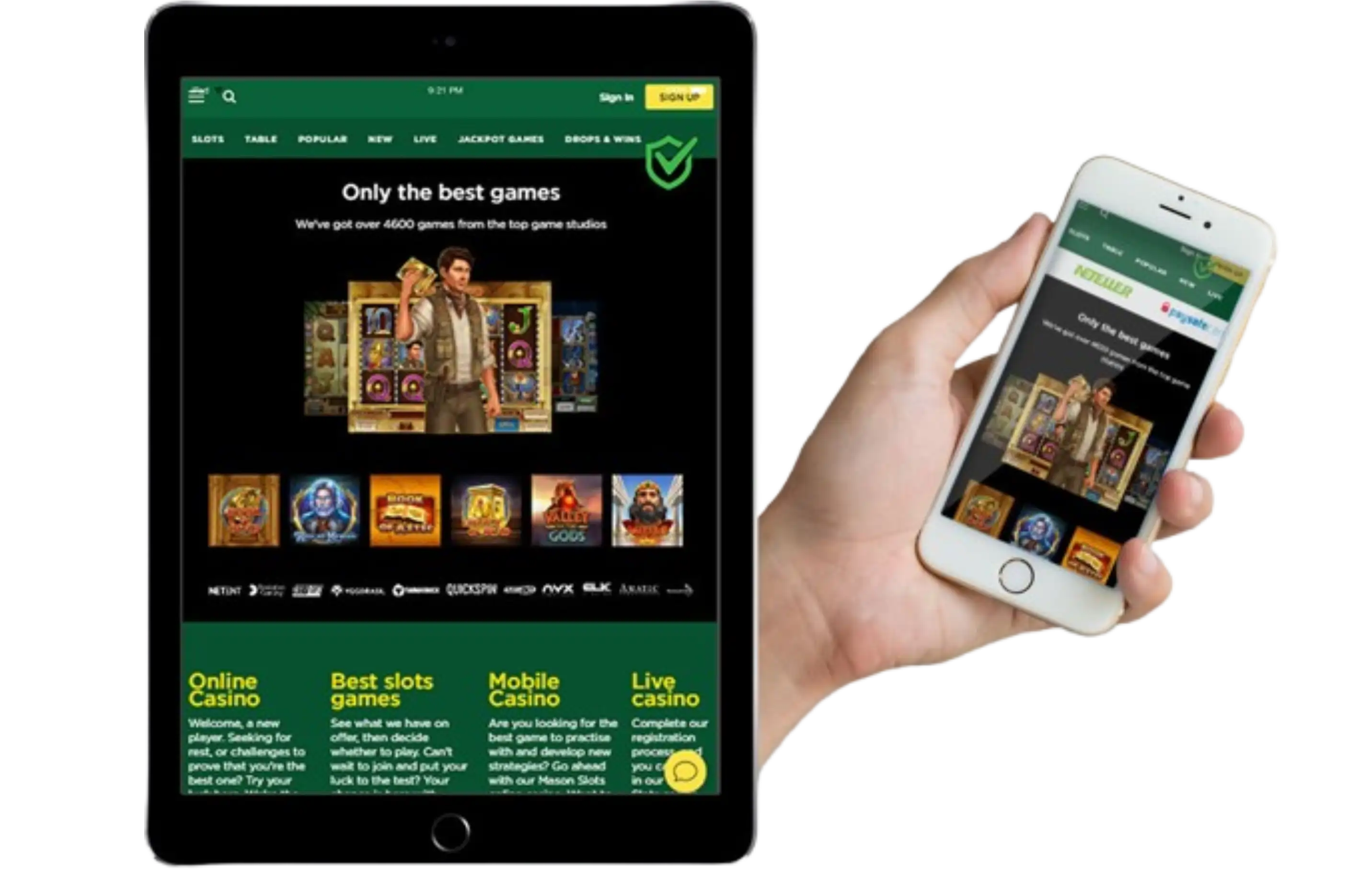 MasonSlots Casino App-Screenshot